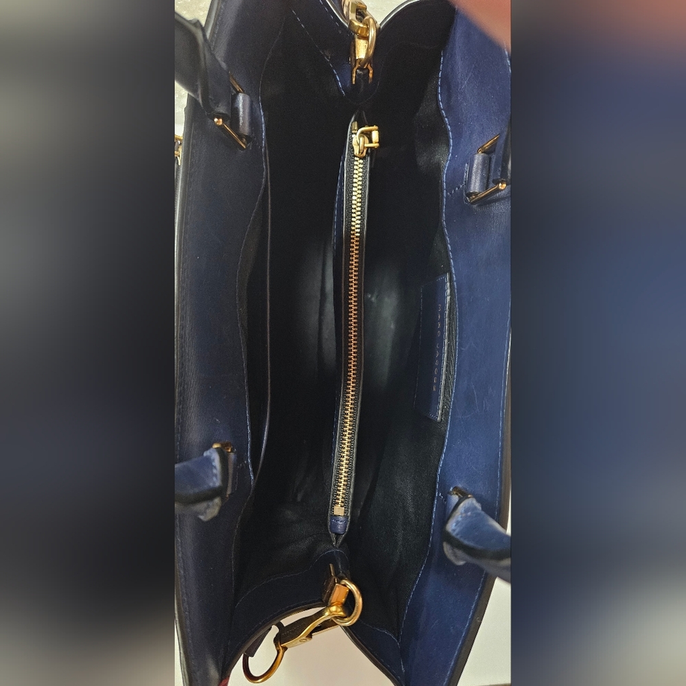 Marc Jacobs Blue Leather Madison Tote - Picture 7 of 8